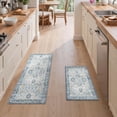 thumbnail image 3 of KUETH Kitchen Mats for Floor,Sets of 2 Non Slip Washable Persian Kitchen Rugs 20"x32"+20"x48", Kitchen Runner Rug with Waterproof for Hallway, Laundry, Bathroom and Bedroom, 3 of 6