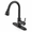 Matte Black-Classic, variant on Brushed Nickel Classic Single Handle Pull Down Sprayer Kitchen Faucet