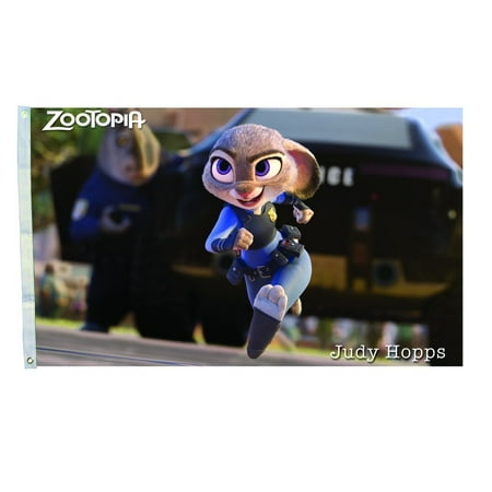 DEYOU Zootopia Cartoon Flag 3x5 Feet Banner Flag