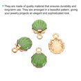 thumbnail image 5 of Uxcell Enamel Pendants, 10 Pack Shell Shape Mini Pendant for Jewelry Making DIY, Green, 5 of 6