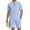 men athletic sets*Light Blue, variant on Eryao Men Casual Tracksuit Sets 2 Piece Short Sleeve Button V Neck Shirts Matching Elastic Waist Shorts with Pockets Summer Beach Lounge Outfits,Khaki,L