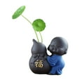 thumbnail image 1 of Zisha Monk Tea Pet with ”Fu” ”Lu” ”Shou” ”Xi” ”Cai” Chinese Character Printing Creative Tea Vase Decoration For Tea Set  Wealth, 1 of 8