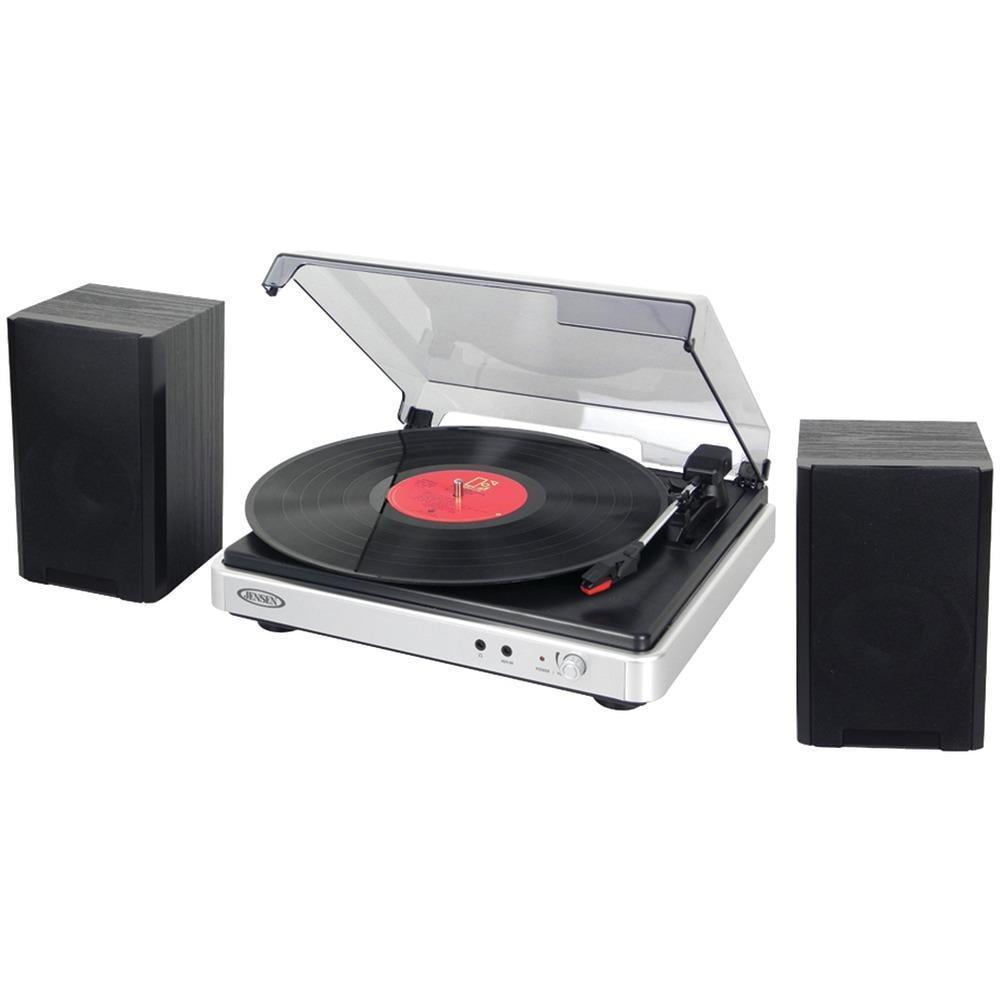 Jensen 3speed Turntable With Stereo Speakers JENJTA325 Walmart Canada