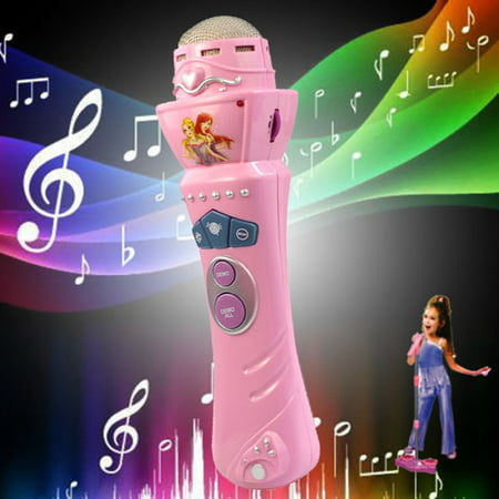 Mosunx Wireless Girls Boys LED Microphone Karaoke Singing Kid Funny Music (Best Wireless Microphone For Kids)