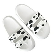 Cute Cow Slippers Sandals Ladies Non-Slip Shower Slides Shoes Summer Outdoor Beach Thick-soled Miss