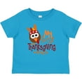 thumbnail image 3 of Inktastic My 1st Thanksgiving Cute Turkey with Feathers Boys or Girls Baby T-Shirt, 3 of 5