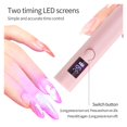 thumbnail image 4 of 2Pcs Mini Nail Dryer Lamp UV LED Nail Light USB Rechargeable ,Fashion, 4 of 6