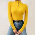 thumbnail image 2 of Womens Thermal Tops turtleneck Long Sleeve Tops Undershirts Fitted Tops Winter Outfits Women Shirts Casual, 2 of 5