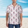 thumbnail image 5 of Uemuo Cute Poodle Dog Printed Regular Fit Short Sleeve Casual Hawaiian Shirt for Men,Aloha shirt,Tropical shirt,Floral print shirt,Vacation Beach shirt-X-Large, 5 of 9