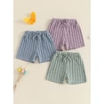 thumbnail image 2 of Suealasg 3-Pack Toddler Baby Boys Girls Summer Shorts Baby Elastic Waist Plain Short Pants 6M 1T 2T 3T 4T Little Boys Girls Casual Sports Shorts, 2 of 8