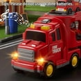 thumbnail image 5 of Truck Toys for 3 4 5 6 Years Old Boys,Toddler Car Toys for Toddler Boys Ages 3-5,Fire Toys Car Carrier Vehicle Toy Set,Kids Toys Truck Set for Age 3-9, 5 of 9