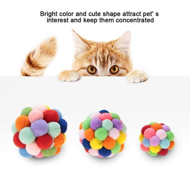Garosa Wool Balls, Interactive Cat Toy, Interactive Toys , Kitten Toys Assortments Kitten For Kitty,Cat
