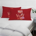 thumbnail image 3 of Valentine's Day Pillow Covers, Linen Long Throw Pillow Case, Romantic Goblets Red Love Heart Bow Holiday Pillow Protector Decorative Cushion Cover for Living Room/Bedroom 20" x 36", 3 of 8