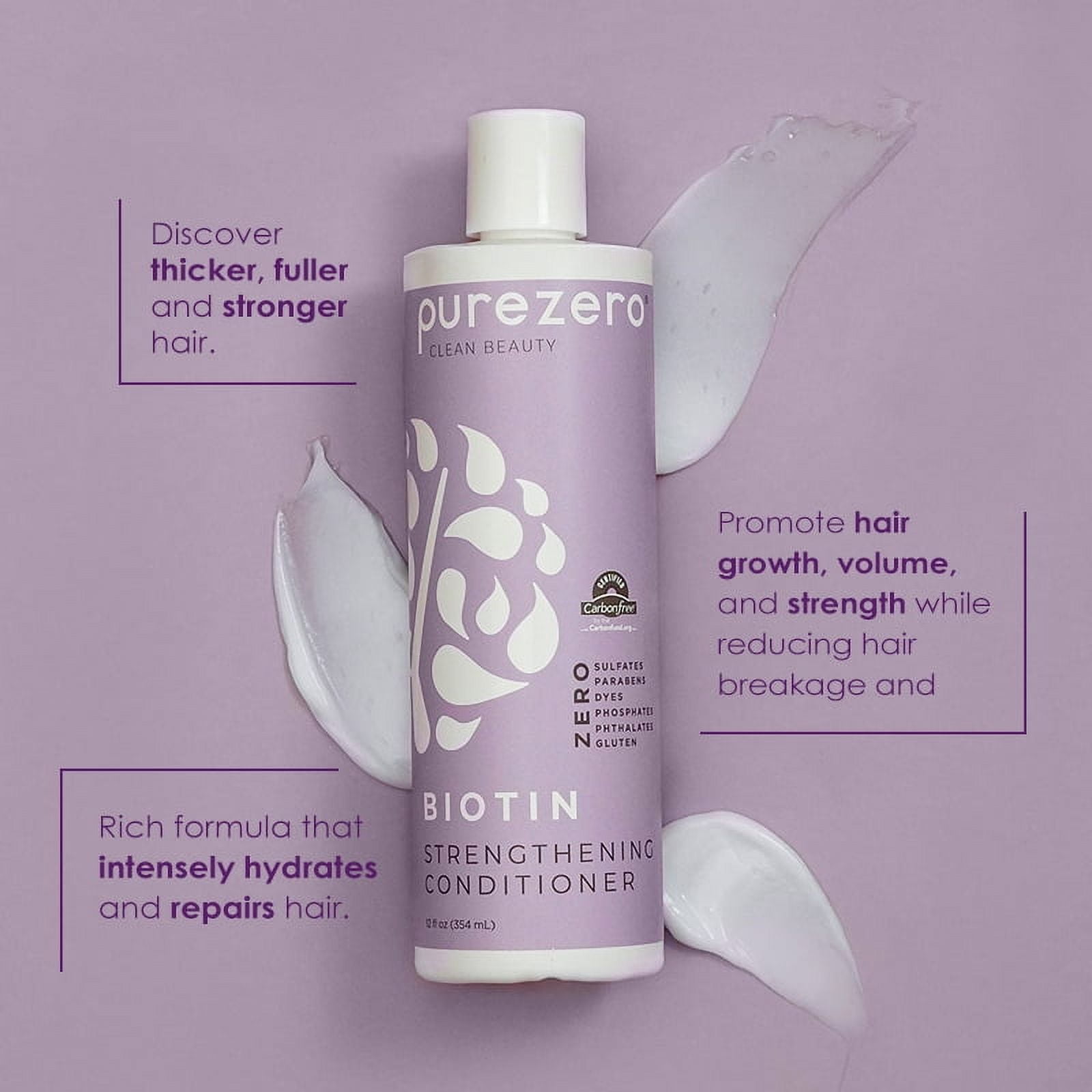 (4 pack) Purezero Biotin Conditioner, 12oz