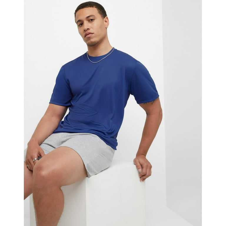 Hanes 2 Pack Cool Dri Men s T Shirt Sport Performance Tee Comfort Ribbed Light