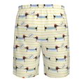 thumbnail image 6 of Wukai Dachshund Dog Puppy Print Beach Trunks with Compression Liner Swimsuit Quick Dry Beach Sports Shorts with Pocket-Large, 6 of 8