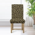 thumbnail image 3 of COEQINE Stretchable Slipcovers for Parsons Chairs Set of 1, Machine Washable Chair Protector, Keep Your Chair Away from Dust Stain and Pet Claws for Home Decor, Leopard Print Khaki, 3 of 7