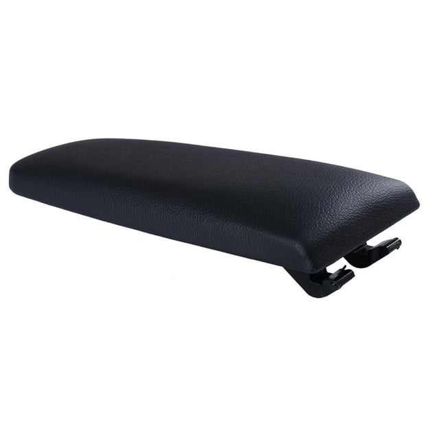 Speravity Tapa de reposabrazos de cuero para coche, tapa de reposabrazos de consola central, pestillo de cubierta de reposabrazos de cuero PU Ventana automotriz negro
