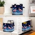 thumbnail image 6 of Flamingo Storage Containers Foldable Basket with Handle, 10.8"x10.5"x10.6", Large Capacity - Storage Bins, Toy Storage, 6 of 6