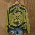 thumbnail image 2 of Bovemsi Womens Sweaters Lady's Autumn Print Pattern Style Pullover Knitted Sweater Fall Sweaters, 2 of 3