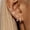 White-Style 1, variant on Women’s 4-Piece Mixed Stud and Hoop Earrings Set, Clear Stone Ear Stack Jewelry