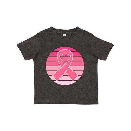 

Inktastic Breast Cancer Pink Ribbon Retro Gift Toddler Toddler Girl T-Shirt