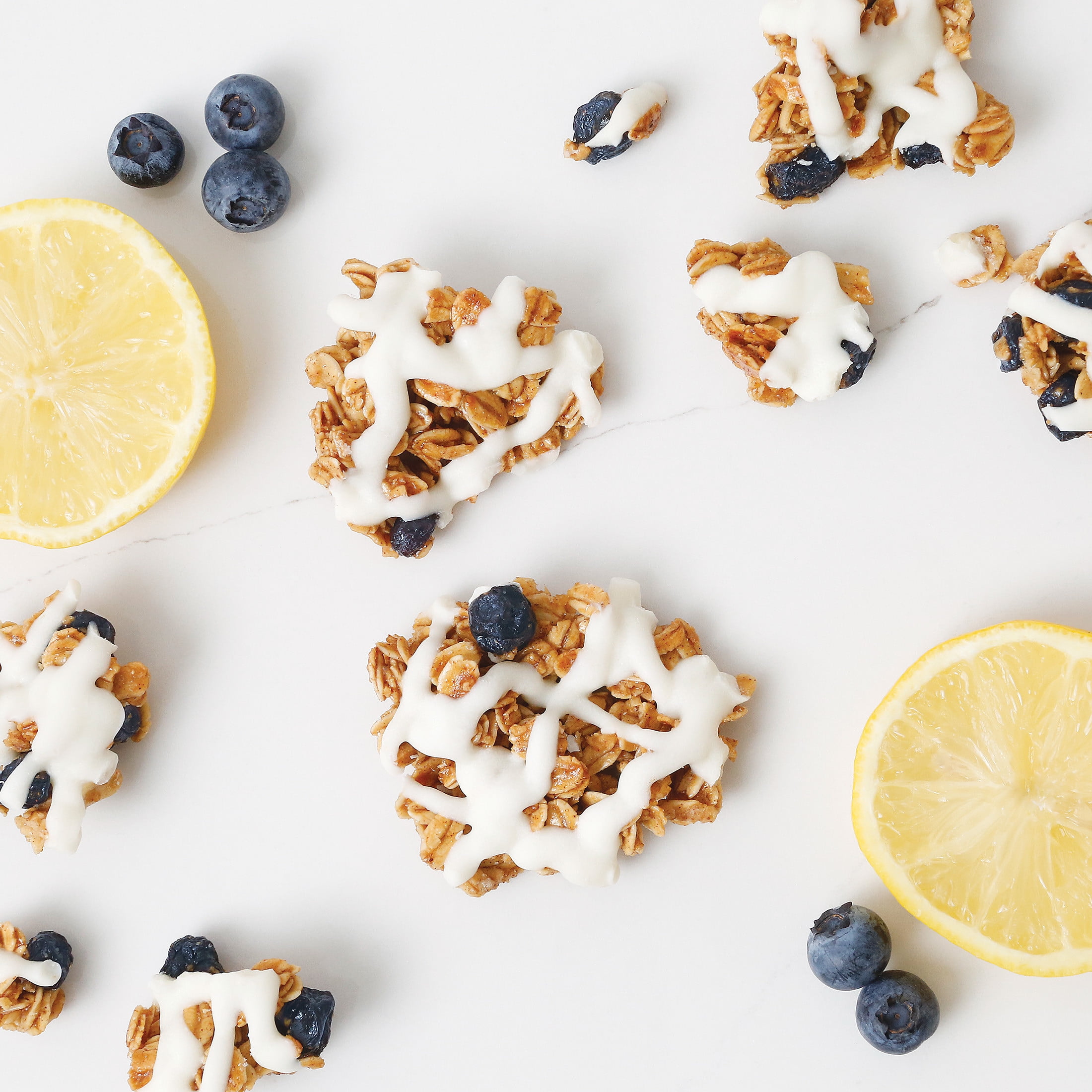Creative Snacks Gluten Free Lemon Blueberry Drizzle Granola Bites, 10 oz Bag