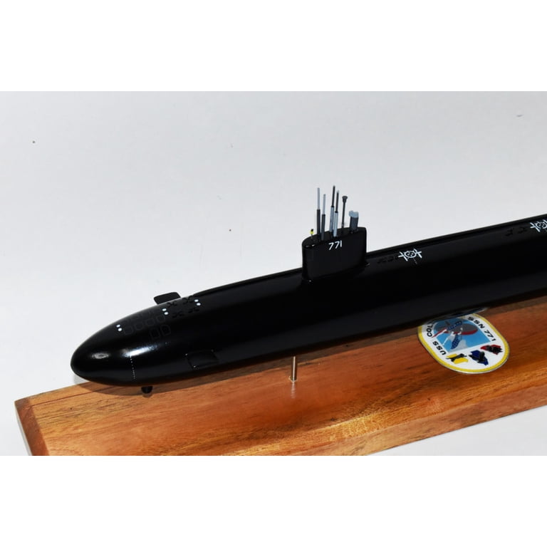 USS Columbia SSN-771 Submarine Model, 20 inch, Black Hull