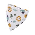thumbnail image 1 of Serviette à Bave pour Bébé en Coton Peigné, Serviette Imprimée, Serviette à Bave à Double Couche, 1 of 3