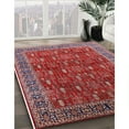 thumbnail image 3 of Ahgly Company Machine Washable Indoor Rectangle Industrial Modern Red Area Rugs, 8' x 10', 3 of 7