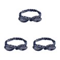 thumbnail image 4 of Redempat Stylish Hairband With Sweat Absorbent Features Stay Fresh And Fashionable Navy Blue 3Set, 4 of 6