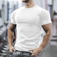 thumbnail image 2 of Man Elastic Workout Gym Muscle Shorts Sleeve Shirts Athletic Warm Keepting Casual T Shirts For Men Tall T Shirt Shirts for Men Pack Men's Big And Tall Shirts Mens Large Tall Big Mens Shirts Men T, 2 of 7