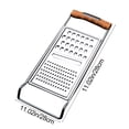 thumbnail image 3 of Leodye 1PCS Stainless Steel Foldable Double Sided Grater Multi Functional Kitchen Tool for Potatoes Cheese Vegetables and Food Prep -11.02x4.33in, 3 of 6