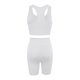 thumbnail image 5 of Traje de yoga de fitness de dos piezas de color sólido casual para mujer Wmkox8yi bvn472, 5 of 8
