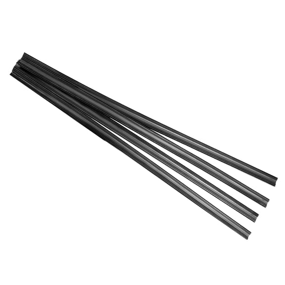 BESTYASH 4Pcs Sturdy Black Rubber Wiper Refill Strip for Windshield Blades Quick Install