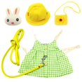thumbnail image 1 of Pet Dress Set Rabbit Vest Costume Clothes Daily Fashion Outfit Watermelon_S, 1 of 5