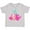 AC-Heather Grey, variant on Inktastic Cute Mermaid, Pink Hair, Green Tail Girls Toddler T-Shirt