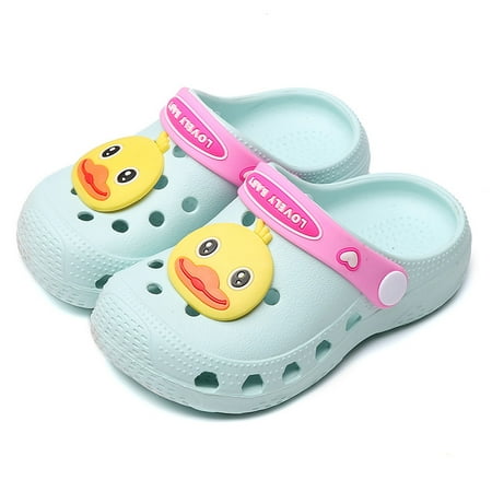 

Children s Slippers Cartoon Little Yellow Duck Hole Slippers