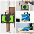 thumbnail image 6 of Case for Lenovo Tab K10 10.3 inch/M10 FHD Plus 2020 2nd Gen, 360 Rotating Stand Handle Pencil Holder Shoulder Strap Heavy Duty Shockproof Cover, Lime PC, 6 of 7