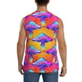 thumbnail image 4 of JUNZAN Magic Mushrooms Men's Sleeveless T Shirts,Sleeveless Muscle Shirts,Sizes S-3XL, 4 of 8