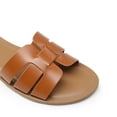 thumbnail image 6 of DREAM PAIRS Women's Dressy Slide Sandals Comfortable Slip On Flat Sandals Open Round Toe Casual Summer Sandals, 6 of 6