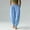 Blue#04, variant on Linen Pants for Women Loose Pleated Elastic Waist Tapered Leg Pant Womens Casual Solid Plus Size Relaxed Lightweight Breathable Cotton Linen Pant