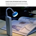 thumbnail image 2 of Injueey Lámpara LED doblada Flexible de luz USB de seta pequeña portátil para trabajo de lectura de ordenador doméstico Sistemas de cine en casa Azul, 2 of 6