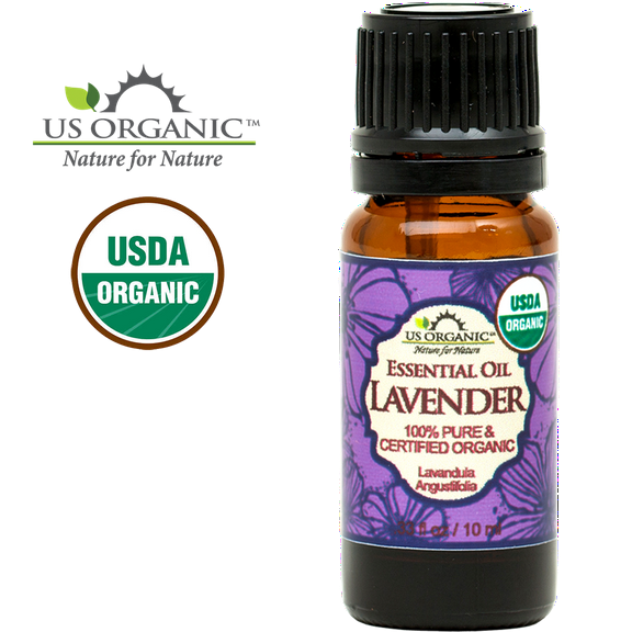 US Organic 100% Pure Certified USDA Organic - Lavender Essential Oil - 10ml