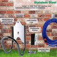 thumbnail image 3 of Garden Hose Holder, Heavy Duty Garden Hose Hanger Wall Mount for Water Hose, Extension Cords, Air Co, 3 of 5
