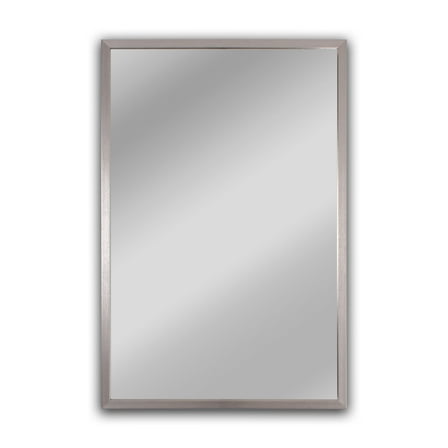 RADIANCE Goods Chrome Finish Rectangular Framed Wall Mirror 33" Height