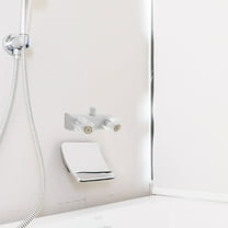 Raindrops White Pullout Rv Shower Faucet with Hot Cold Switch for Mobile Home and Outdoor Use