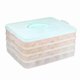 thumbnail image 1 of Refrigerator Fresh-keeping Plastic Storage Case Four Layers Portable Dumpling Box Container Holder Organizer (Random Color), 1 of 2
