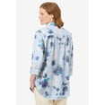 thumbnail image 2 of Woman Within Plus Size No Iron Three-Quarter Sleeve Peachskin Shirt, 2 of 6
