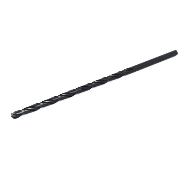 Broca helicoidal HSS negro de perforación de 8 mm de diámetro de 250mm de longitud de vástago redondo recto